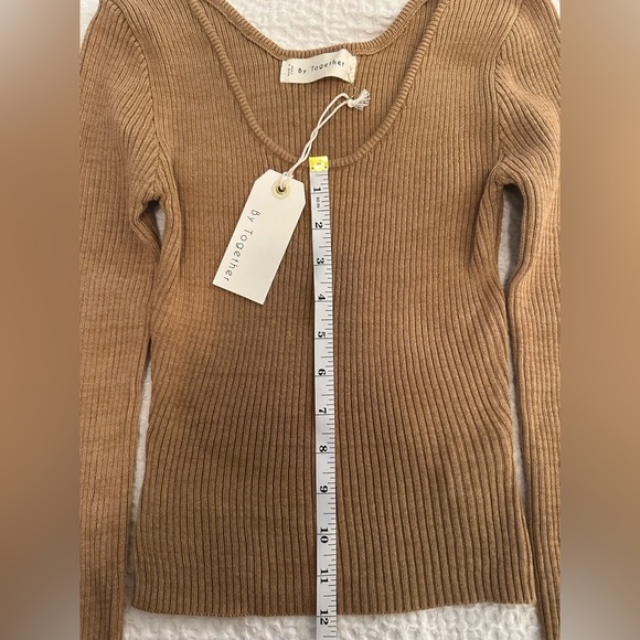 Brown Midi Sweater Skirt & Long Sleeve Sweater Top Set - Retail $100 - Like New - Picture 9 of 14